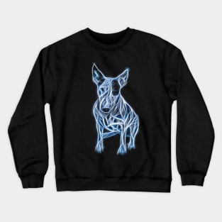 Bull Terrier Acrylic Painting Portrait Crewneck Sweatshirt